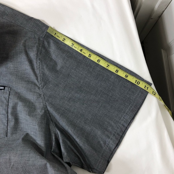 Zoo York True Flex Cotton Blend Short Sleeve Button Casual Gray Shirt 4XL - Picture 7 of 12